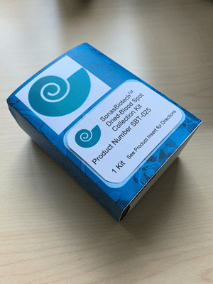 SonasBiotech<sup>TM</sup> Dried Blood-Spot Collection Kit SBT-025-001
